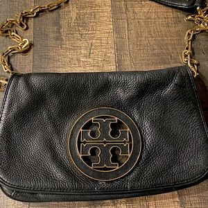 Tory Burch Black Reva Crossbody/Clutch Purse